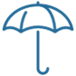 Icon of an umbrella.