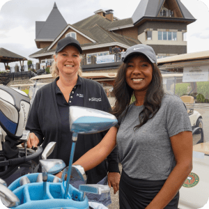 Golfers at the Rivermark Charity Gold Tournament.