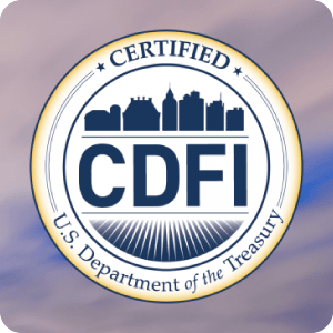 CDFI badge.